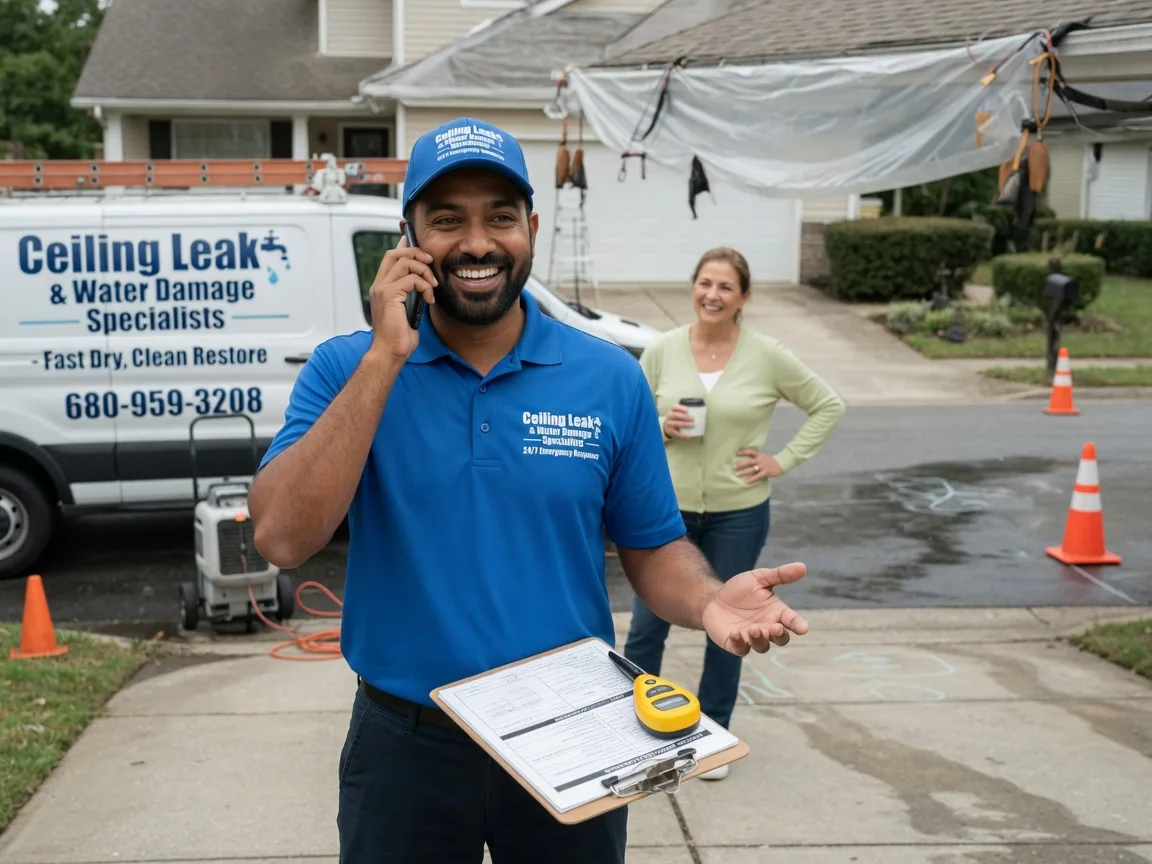 Ceiling Leak Cleanup Bode, IA FAQs